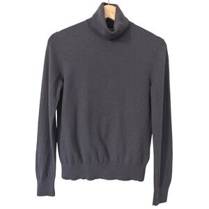 Club Monaco 100% Wool Turtleneck Sweater Purple Gray Size Small